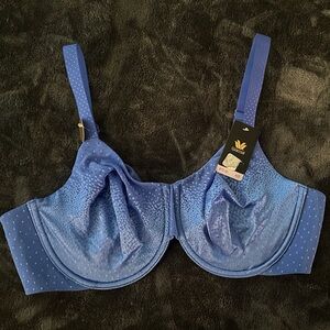 Wacoal Back Appeal Underwire Bra Blue Size 40D New with tags